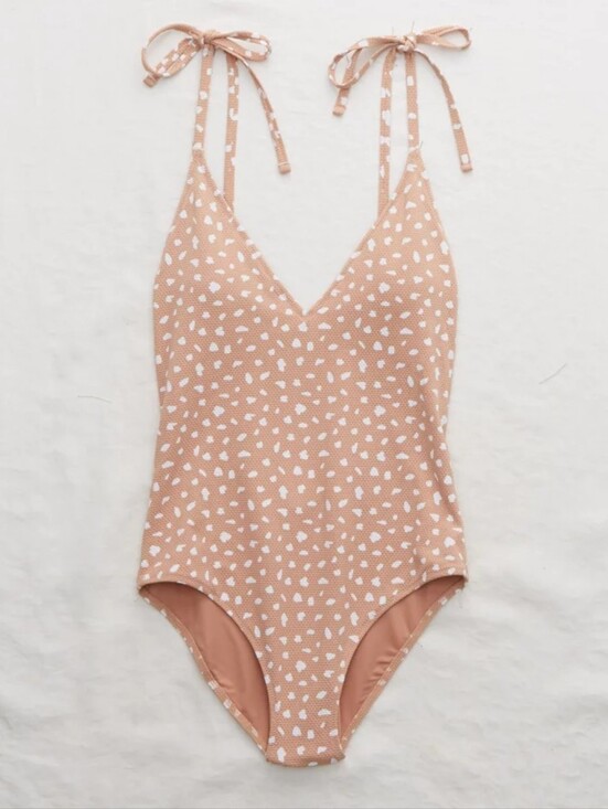aerie Other - Aerie V Pique One Piece Swimsuit Size Med